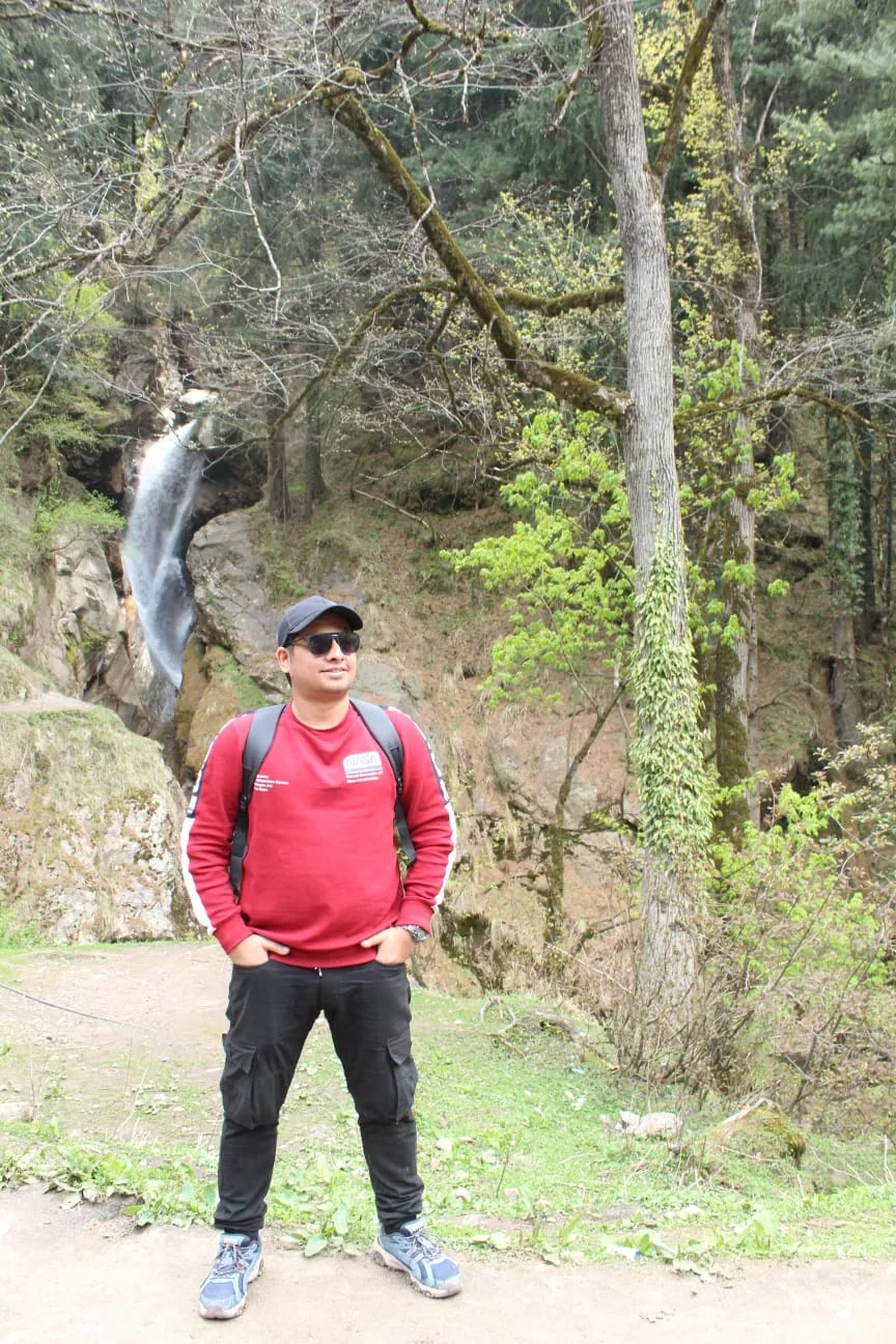 Gaurav outdoors before beginning his fitness transformation